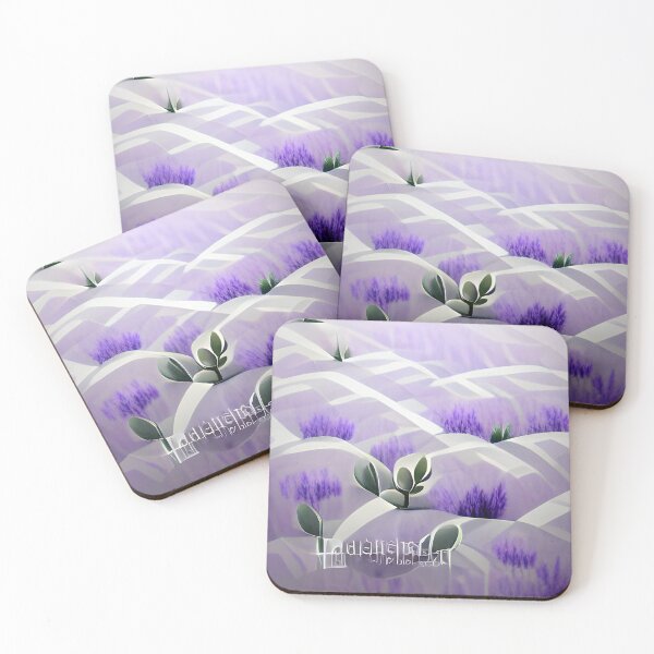 Item preview, Lavender Fields Modern Country AI Art designed and sold by Melissa Park.
