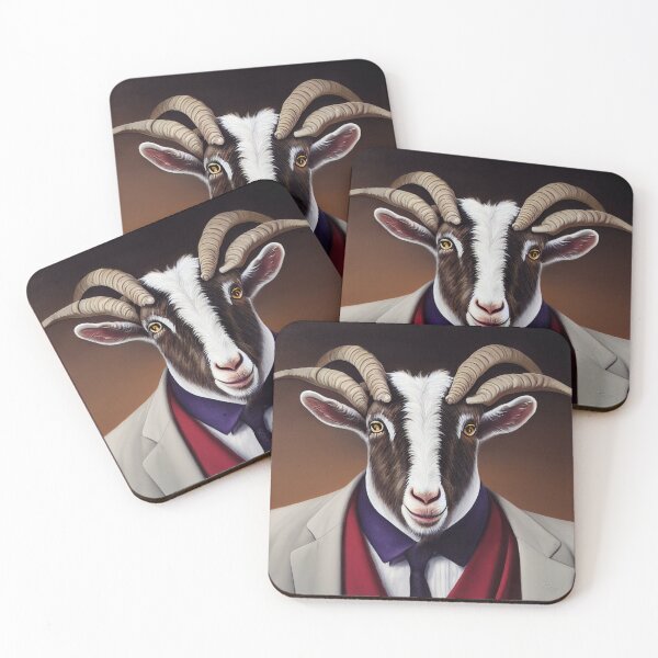Item preview,  Goat in a Suit Painting Art  designed and sold by theplanetlove.