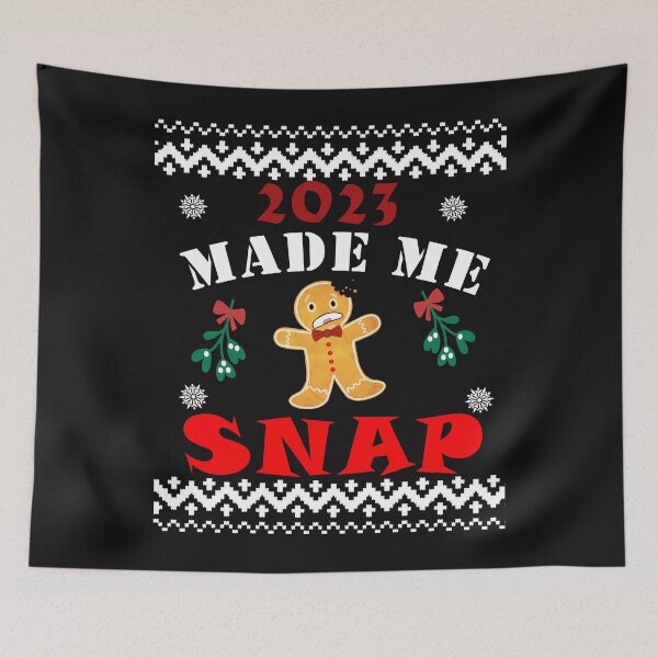 Item preview, Made Me Snap Christmas Saying Gingerbread / Funny Christmas 2023 designed and sold by olegarh.