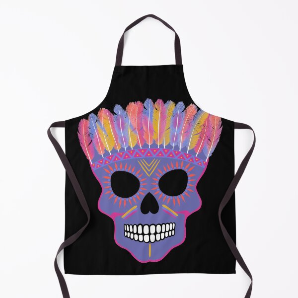 Item preview, Mexican skull with feather headdress designed and sold by Anakathrin.