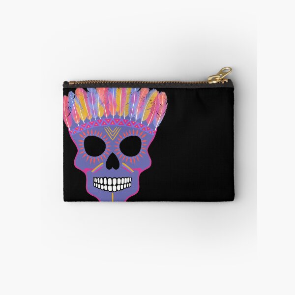 Item preview, Mexican skull with feather headdress designed and sold by Anakathrin.