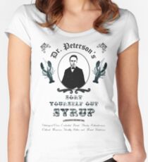 Sort Yourself Out Syrup Old Timey Jordan Peterson Meme Women's Fitted Scoop T-Shirt