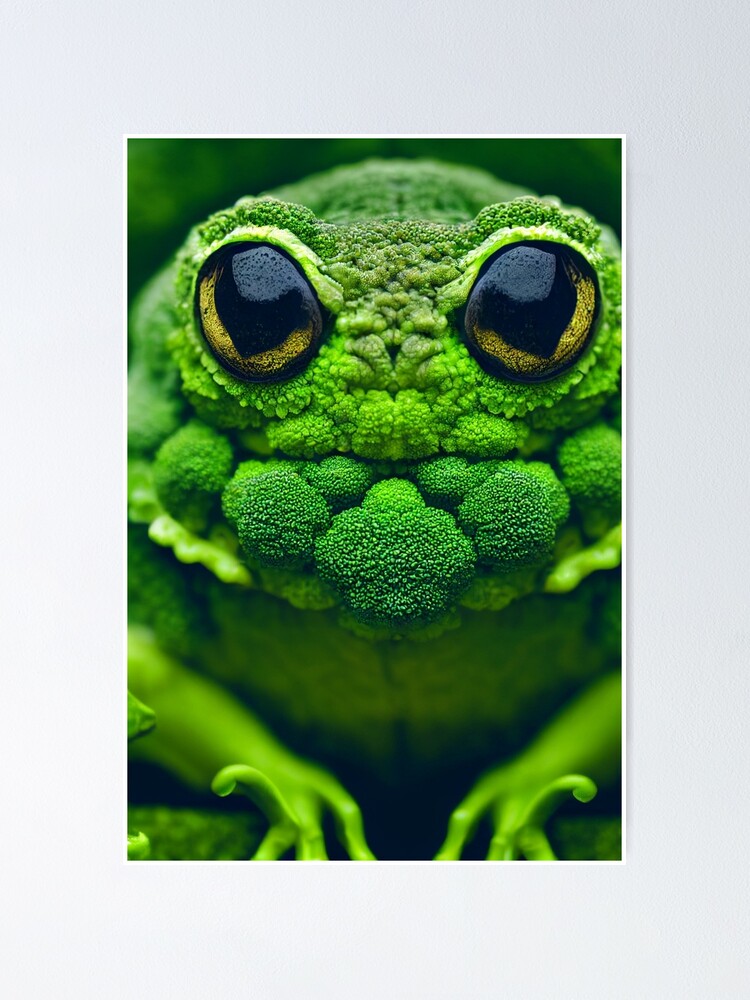 "Froggoli, the frog shaped broccoli" Poster for Sale by NonSonoKoreano