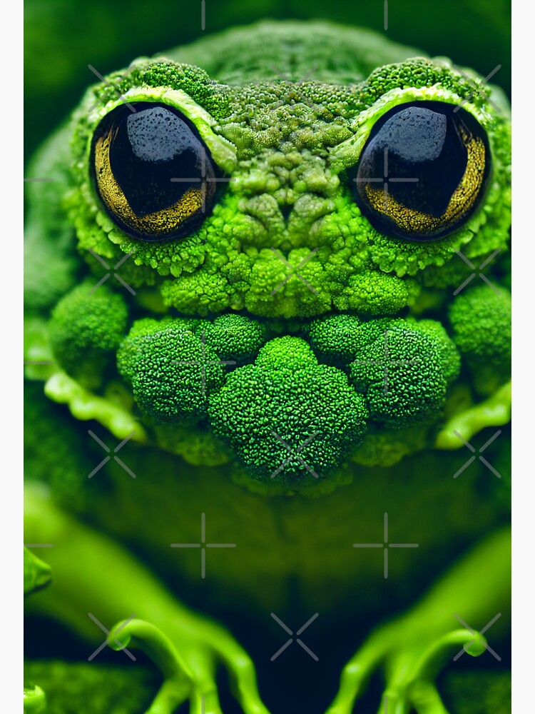 "Froggoli, the frog shaped broccoli" Sticker for Sale by NonSonoKoreano