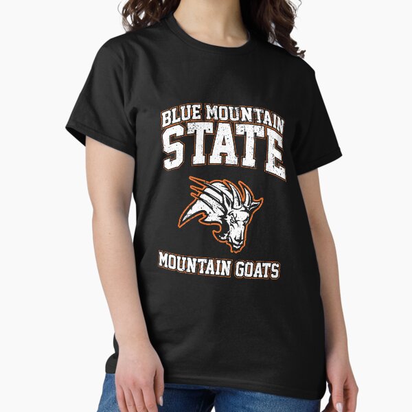 Men's DIY Blue Mountain State T Shirt Print Tees O Neck Black