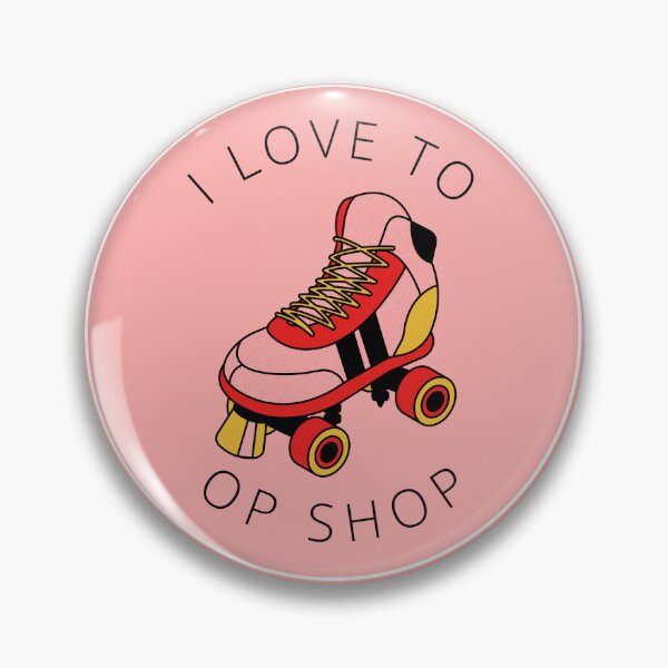 Item preview, I Love To Op Shop Roller Boots Design designed and sold by FunSheTees.