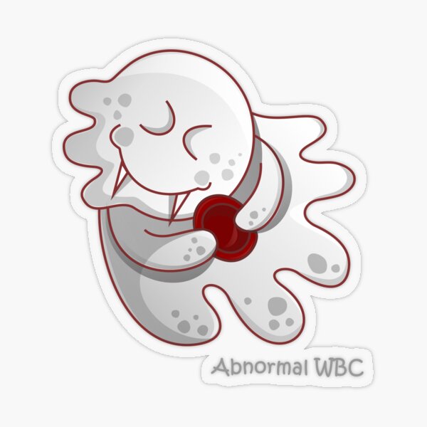 Abnormale Weiße Blutkörper Transparenter Sticker