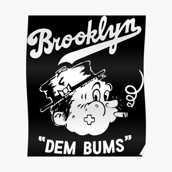 1950's Brooklyn Dodgers Da Bums Pennant