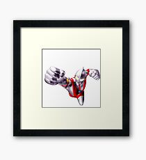 ultraman flying Framed Print