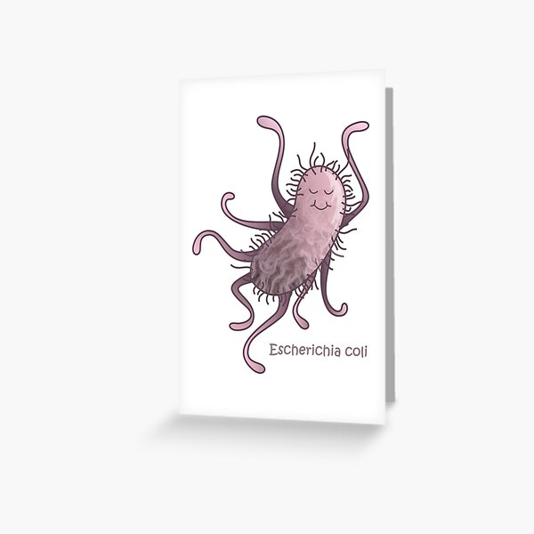 Escherichia coli Grußkarte