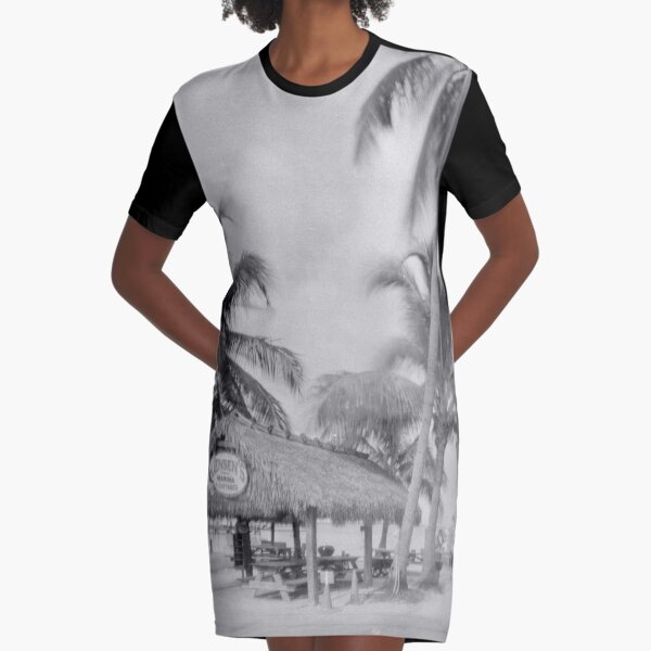 Jensen's Marina on Captiva Island, Florida Graphic T-Shirt Dress