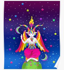 1997 Neonregenbogen Baphomet Poster