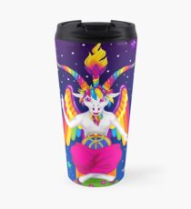 1997 Neon Rainbow Baphomet Travel Mug