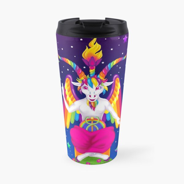 Erinnerst du dich an diese Neonbinder mit den Regenbogenkätzchen und so? Ja Thermobecher