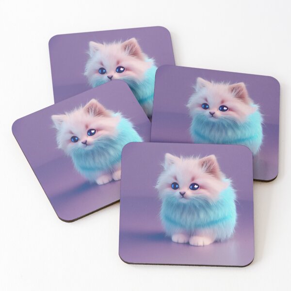 Item preview, Cute blue kitten 1 designed and sold by FuturistDesigns.