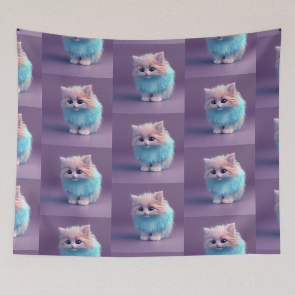 Item preview, Cute blue kitten 2 designed and sold by FuturistDesigns.