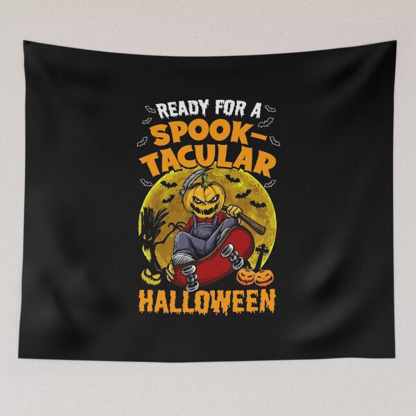 Item preview, Ready For a Spooktacular Halloween Pumpkin Happy Halloween designed and sold by tulinorampyc.