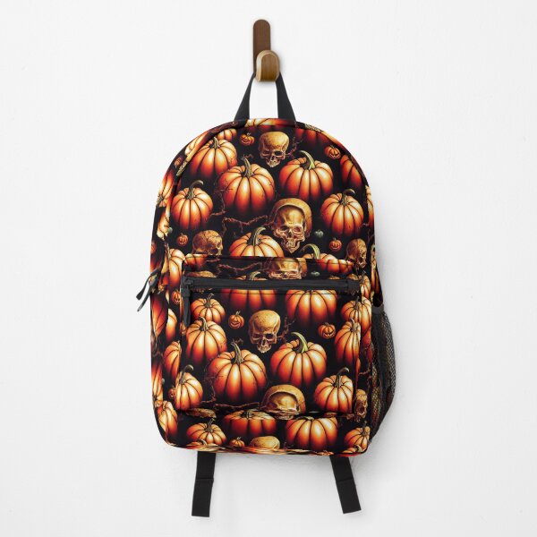 Item preview, Pumpkins and Skulls Seamless Tile Pattern - Scary Halloween designed and sold by JediNeil.
