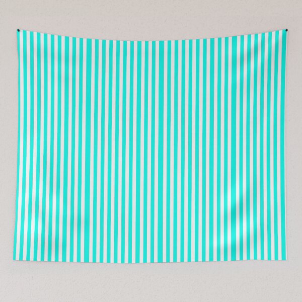 Aperçu de l'œuvre Joli haut à rayures verticales bleu clair et blanc créée et vendue par BEAUTY ⭐⭐⭐⭐⭐.