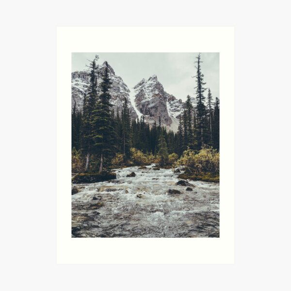 mountain rapids Art Print