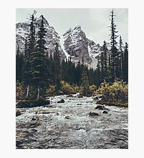 Lámina fotográfica rápidos de montaña