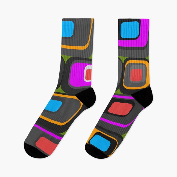Item preview, retro geometric pattern designed and sold by pauloneill-art.