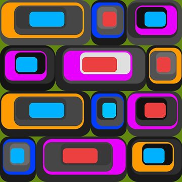 Artwork thumbnail, retro geometric pattern by pauloneill-art