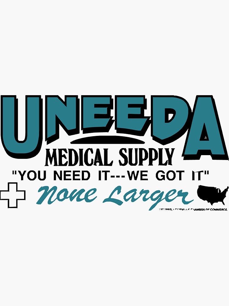 " Uneeda Medical Supply" Sticker for Sale by jogkevelyn Redbubble