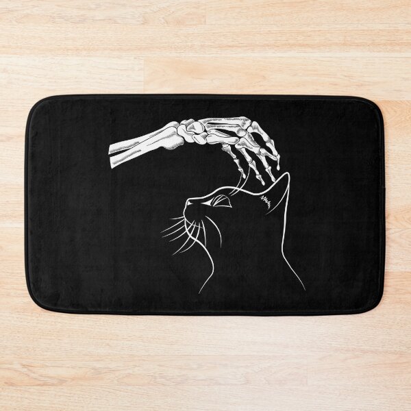 Item preview, Cat With Skeleton Hand Vintage designed and sold by TheInkElephant.