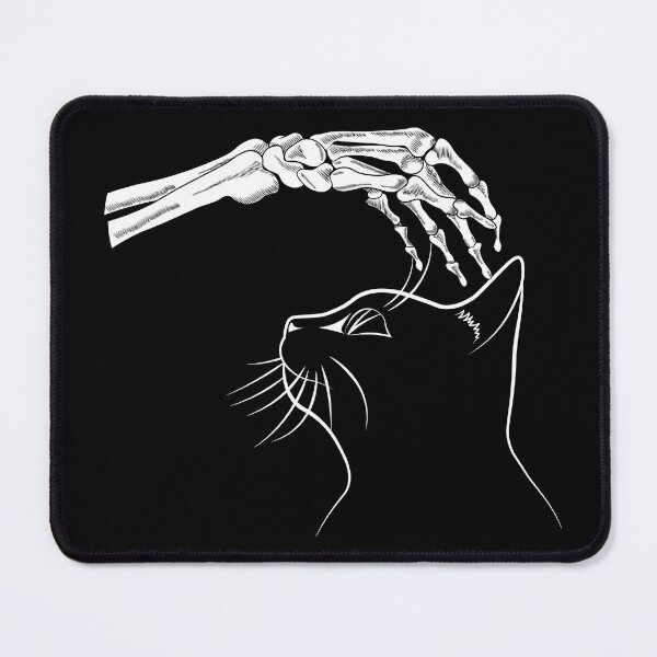 Item preview, Cat With Skeleton Hand Vintage designed and sold by TheInkElephant.