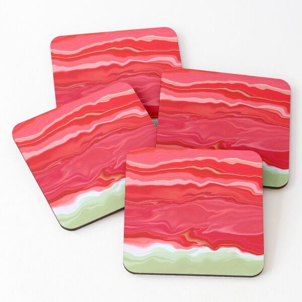 Item preview, Abstract liquid watermelon shade designed and sold by Emotionville.