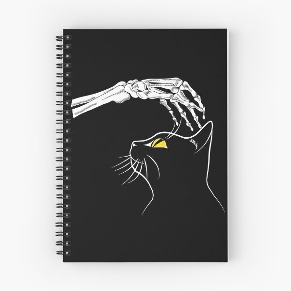 Item preview, Cat With Skeleton Hand Vintage designed and sold by TheInkElephant.