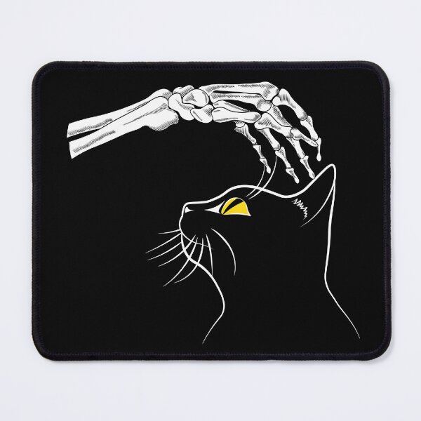 Item preview, Cat With Skeleton Hand Vintage designed and sold by TheInkElephant.