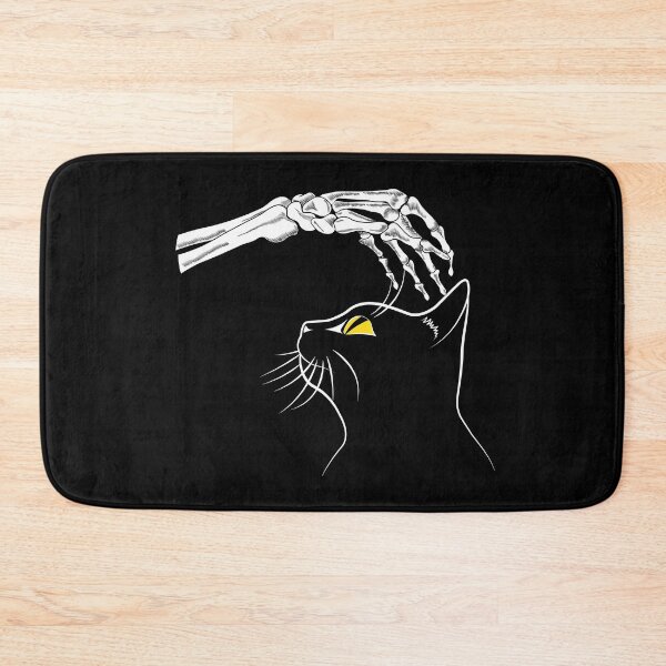 Item preview, Cat With Skeleton Hand Vintage designed and sold by TheInkElephant.
