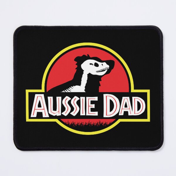 Item preview, (For Dark Background) Jurassic Australian Shepherd Dad designed and sold by More Cute Dogs.