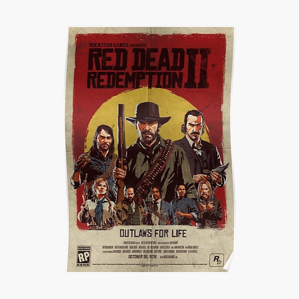 affiche red dead rachat 2 Poster