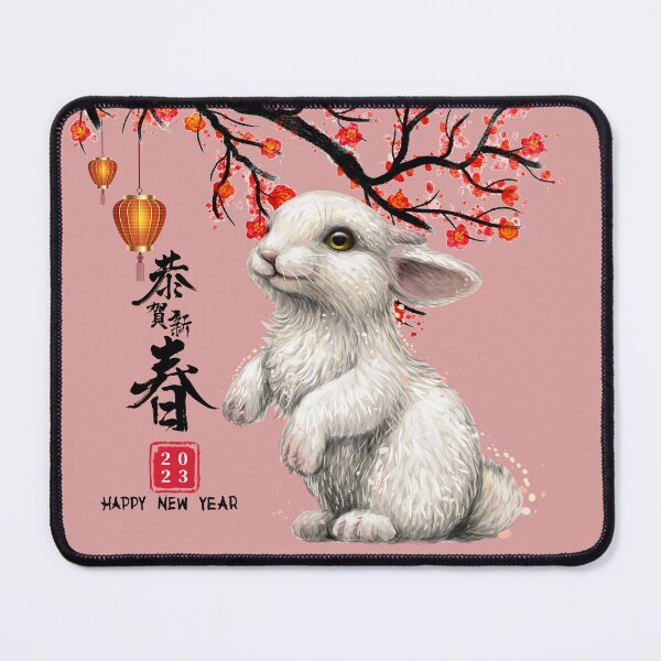 Item preview, Happy New Year Of The Rabbit Chinese Zodiac Rabbit 2023 designed and sold by taogiauco.