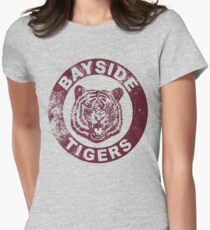 Bayside Tigers (Maskottchen Emblem - Distressed) Tailliertes T-Shirt für Frauen