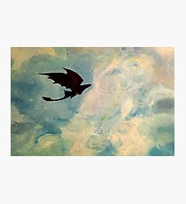 Toothless in the Sky Photographic Print
