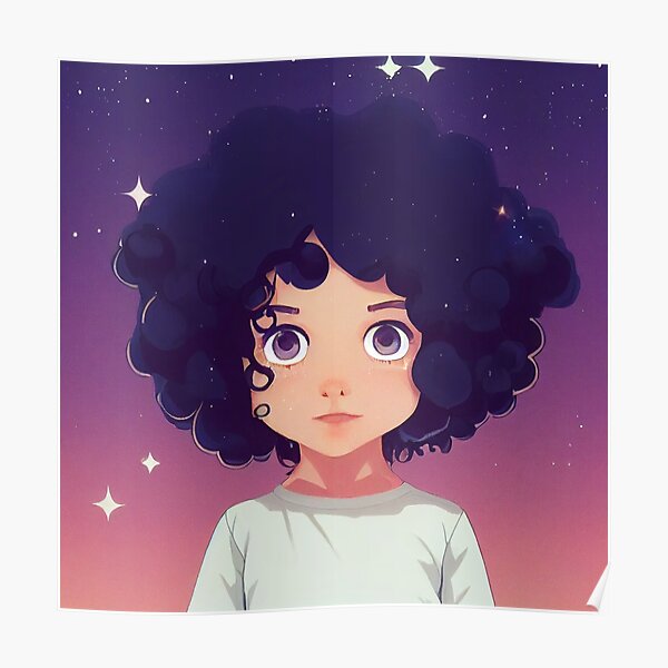 Realistic cartoon style cute little girl with short curly hair, 3d illustration Realistic cartoon style cute little girl with short curly hair, 3d illustration