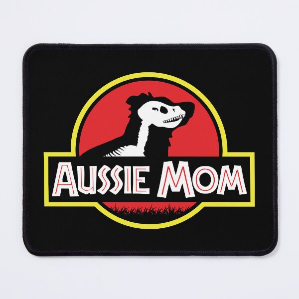 Item preview, (For Dark Background) Jurassic Australian Shepherd Mom designed and sold by More Cute Dogs.