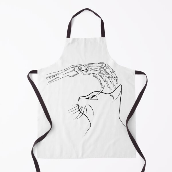 Item preview, Cat With Skeleton Hand Vintage designed and sold by TheInkElephant.