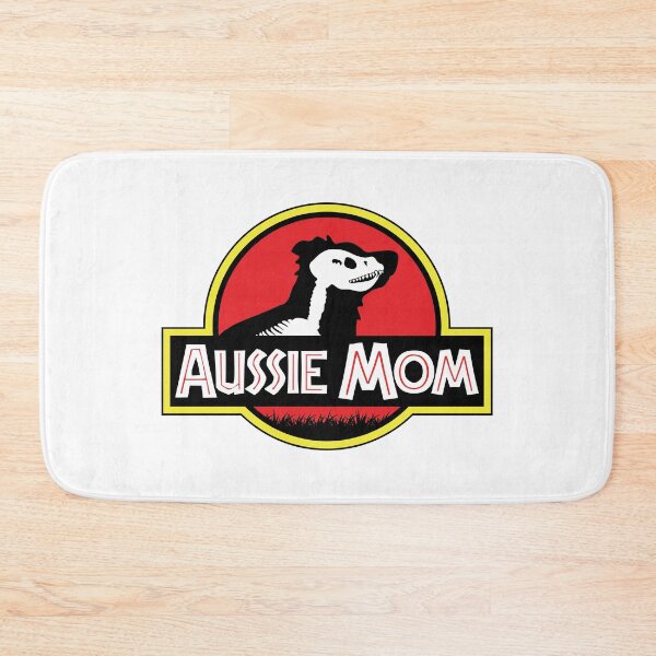 Item preview, (For Bright Background) Jurassic Australian Shepherd Mom designed and sold by More Cute Dogs.