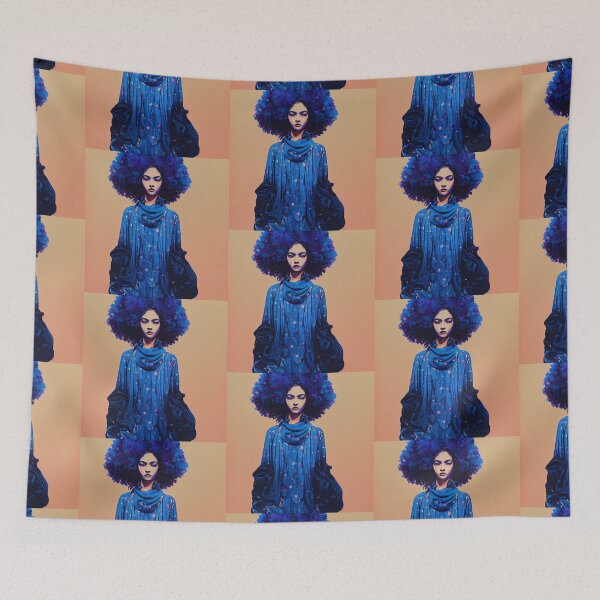 Item preview, Fashionista in blue 2 designed and sold by FuturistDesigns.