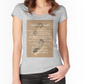 footprints in the sand t shirt