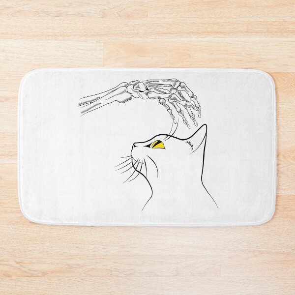 Item preview, Cat With Skeleton Hand Vintage designed and sold by TheInkElephant.