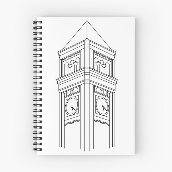 Item preview, Clocktower Line Art designed and sold by SkySlate.