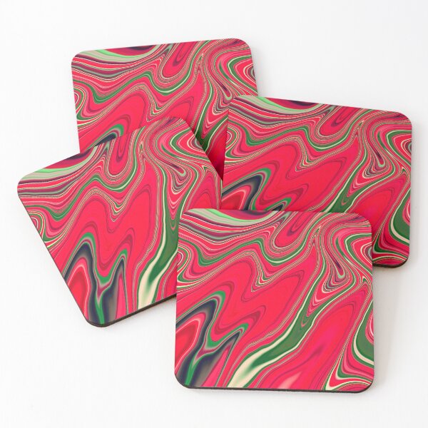 Item preview, Watermelon abstract fluid designed and sold by Emotionville.