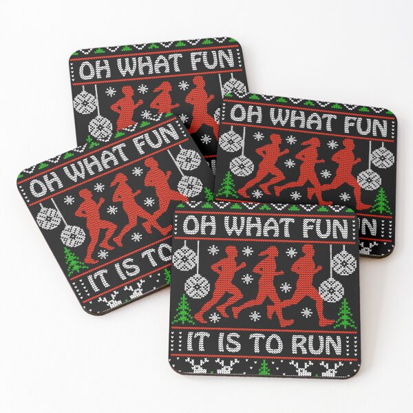 Item preview, Christmas gift idea for runners oh what fun it is to run designed and sold by JimMcClintock.