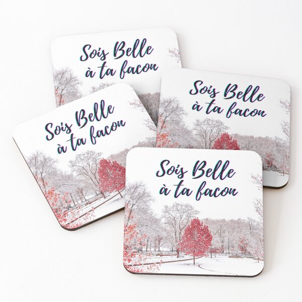 Item preview, Be beautiful in your own way - popular French quotes theme gifts  designed and sold by RebelliousRosee.